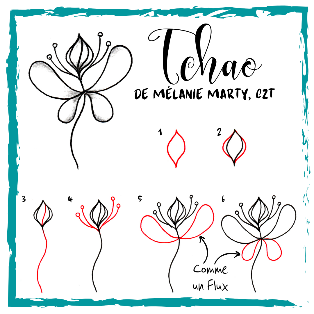 Tchao Comment dessiner le tangle Tchao ? - To Be Tangled