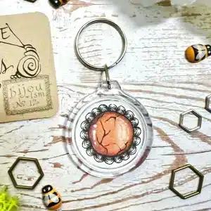 Porte-clés - Collection "Eclats précieux" - Orange amère